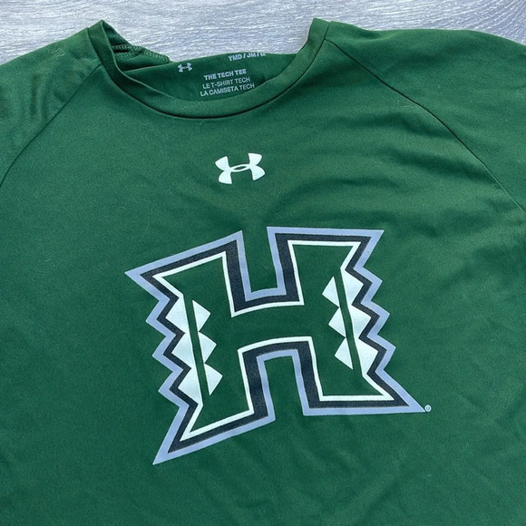 Under Armour Tech Tee, Hawaii University, green - Picture 2 of 4